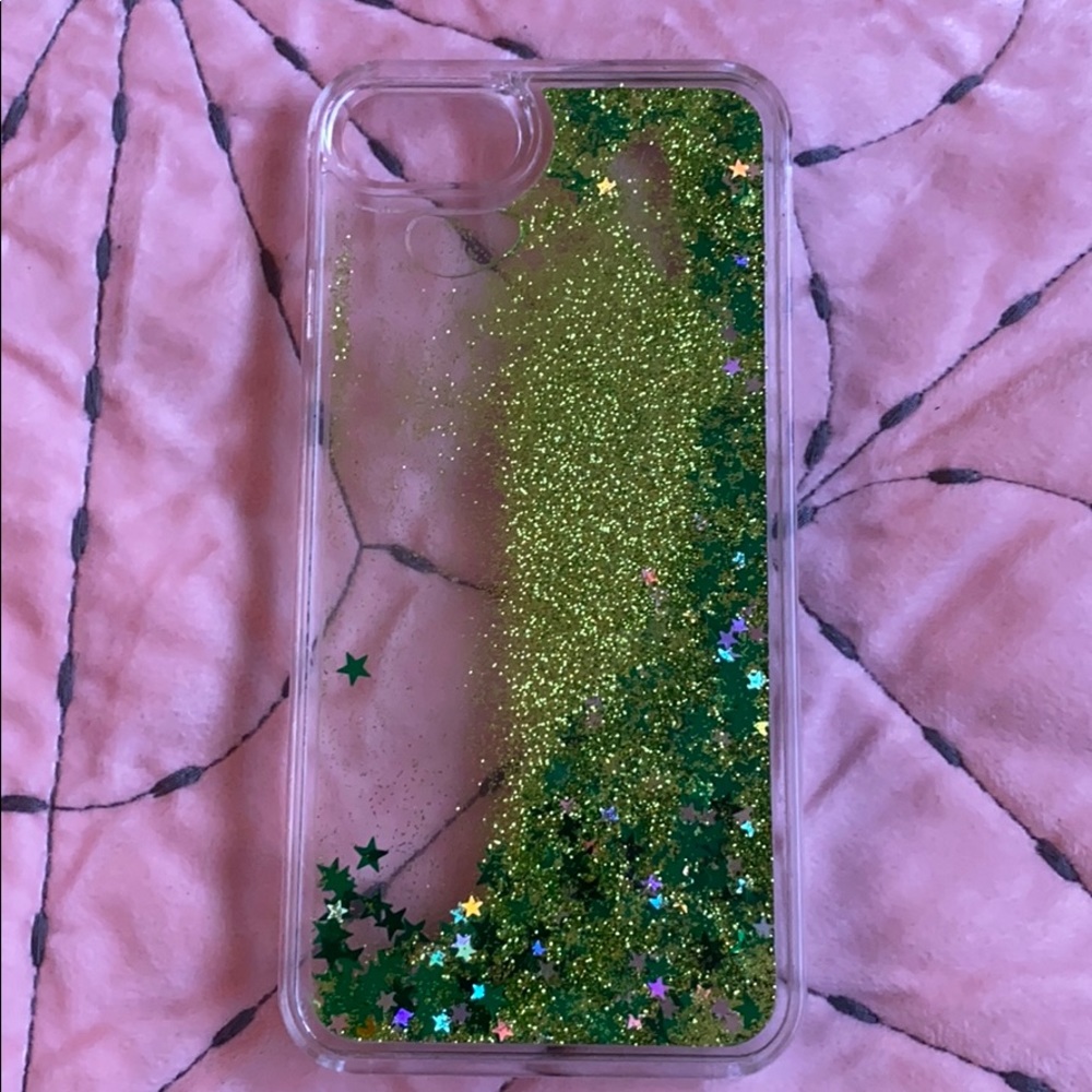 iPhone 8 glitter phone case